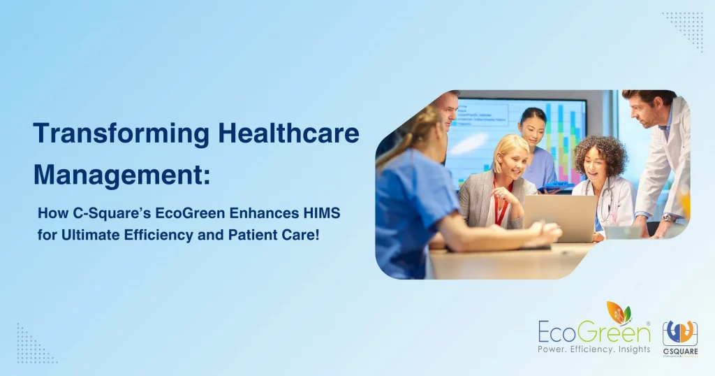 Ecogreen ERP software - healthcare landscape